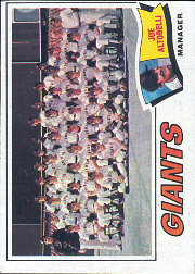 1977 Topps Baseball Cards      211     San Francisco Giants CL/Joe Altobelli